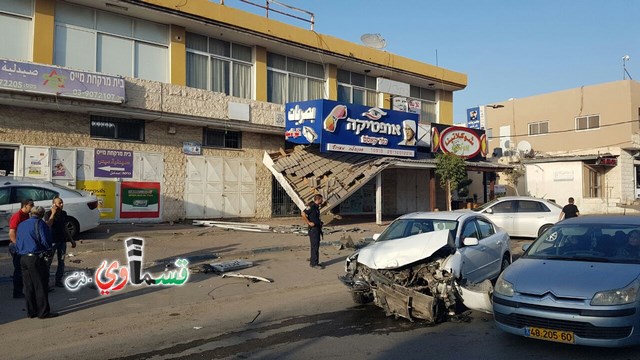  كفر قاسم : حادث طريق خطير قرب النصب التذكاري واصابة ثلاثة اشخاص بين المتوسطة والطفيفة 